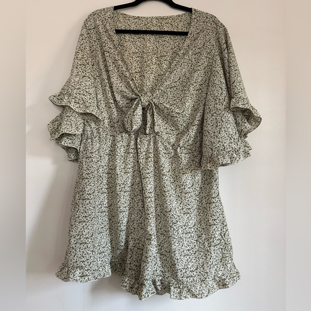 Floral Print Women's Romper
